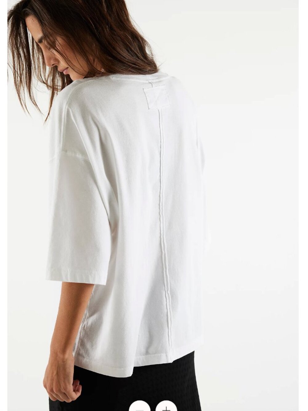 NWOT - Free People - We The Free Perfect Oversized Tee - White - Size Medium - Picture 4 of 6